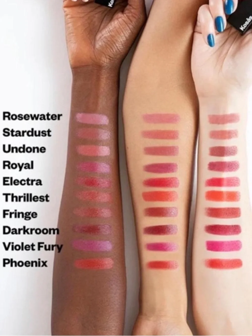 Kosas Satin Lipstick in ROSEWATER (Cool Sheer Pink) NEW! FULL SIZE!